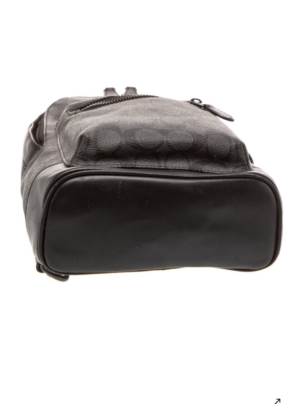 Coach Men's Charcoal Signature Crossbody Sling Backpack - Picture 4 of 7